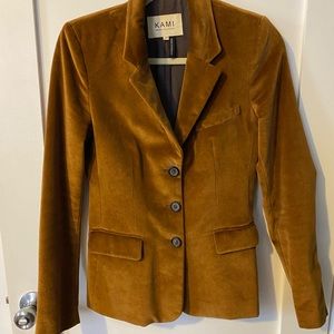 Rich camel suede blazer